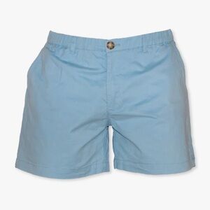 Meripex Apparel Elastic Waist Shorts 5.5” Inseam 4 Way Stretch Light Blue Medium